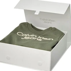 Calvin Klein Jeans Logo Tracksuit Giftpack in Green