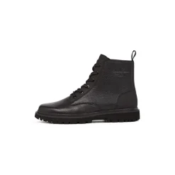 Calvin Klein Jeans Mid Laceup Boot Lth in Black