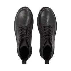 Calvin Klein Jeans Mid Laceup Boot Lth in Black