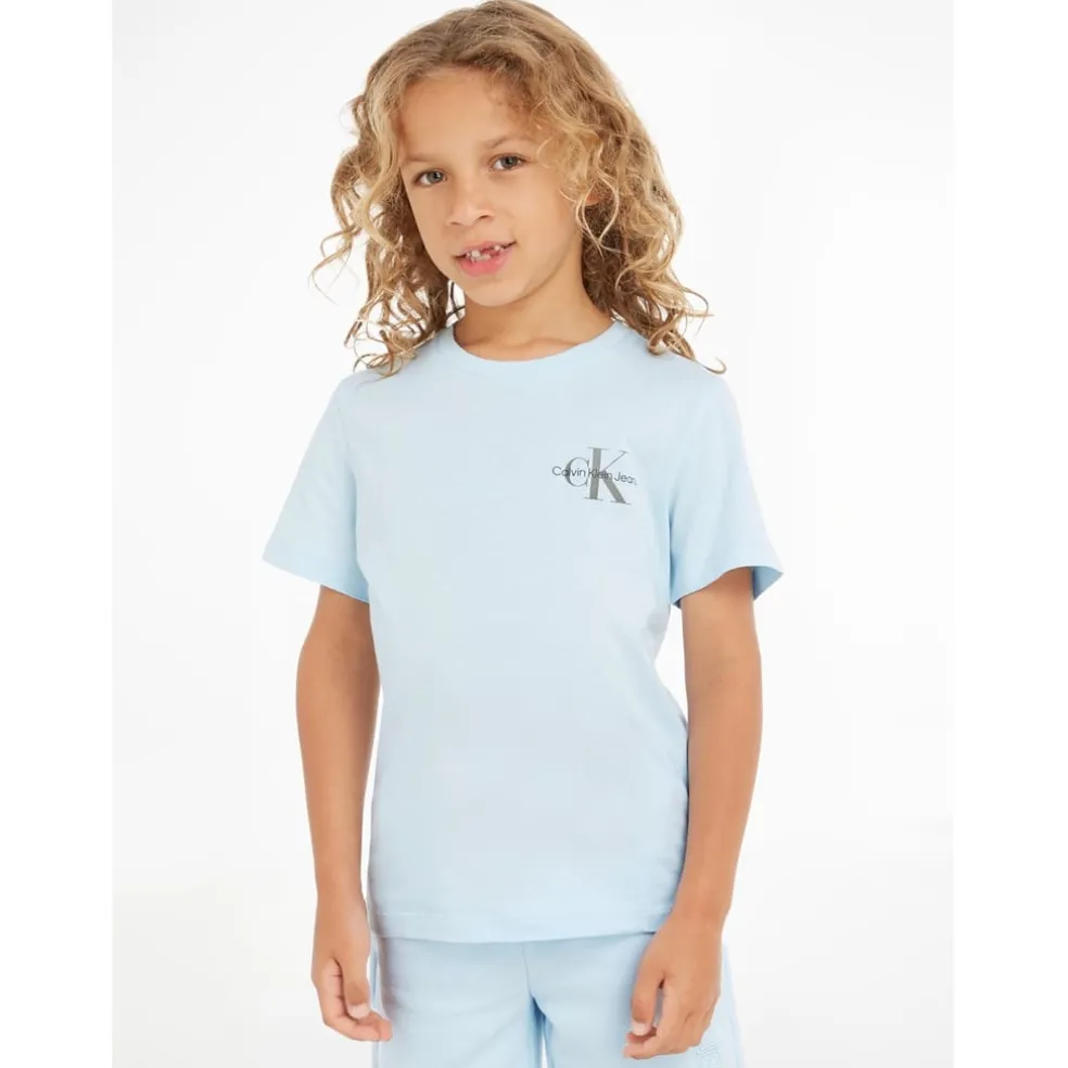 Calvin Klein Jeans Monogram Top in Blue