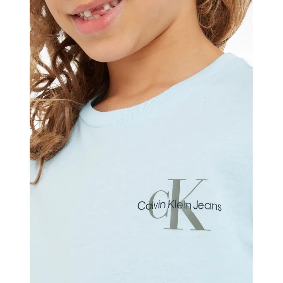 Calvin Klein Jeans Monogram Top in Blue