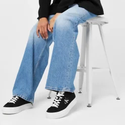 Calvin Klein Jeans Platform Trainers in Black