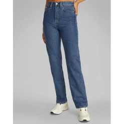 Calvin Klein Jeans Rise Straight Jeans in Blue
