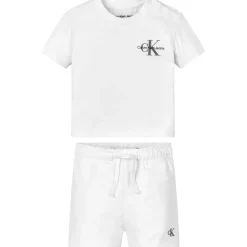 Calvin Klein Jeans Sleeve Logo Set Infants in White