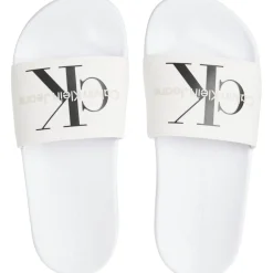 Calvin Klein Jeans Sliders in White
