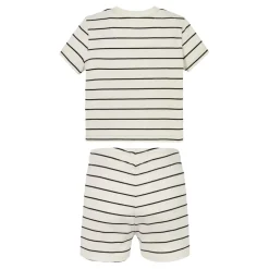 Calvin Klein Jeans Ss T-Shirt Shorts Set in Cream