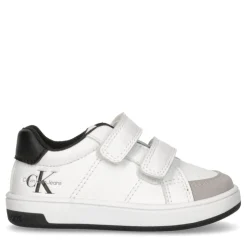 Calvin Klein Jeans Velcro Low Top Sneakers in White