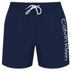 Calvin Klein Large Logo Swim Shorts in Blue