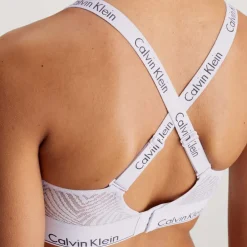 Calvin Klein Lightly Lined Bralette in Purple