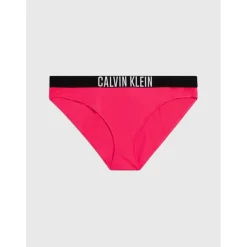 Calvin Klein Logo Print Bikini Brief in Red