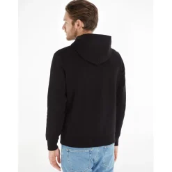 Calvin Klein Logo Repreve Hoodie in Black