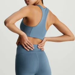 Calvin Klein Medium Impact Sports Bra in Blue
