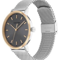 Calvin Klein Mesh Analogue Watch in Silver