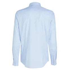 Calvin Klein Micro Structure Slim-Fit Shirt in Blue