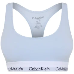 Calvin Klein Modern Cotton Logo Bralette in Blue
