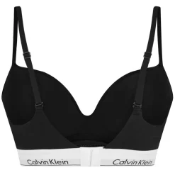 Calvin Klein Modern Cotton Plunge Push up in Black