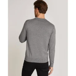 Calvin Klein Over Crew Neck Sweater in Black