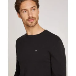 Calvin Klein Pique Structure Sweater in Black