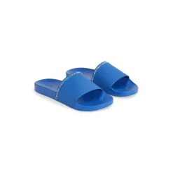 Calvin Klein Rubber Slide Sandals in Blue