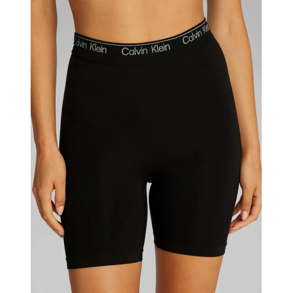 Calvin Klein Seamless Compression Slim Fit Shorts in Black