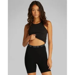 Calvin Klein Seamless Compression Slim Fit Shorts in Black