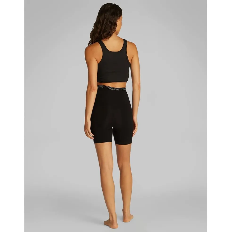 Calvin Klein Seamless Compression Slim Fit Shorts in Black