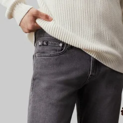 Calvin Klein Slim-Fit Jeans in Grey