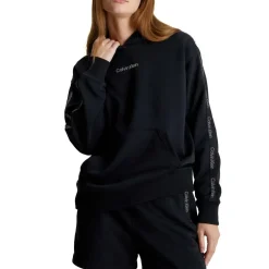 Calvin Klein Sport Logo Hoodie in Black