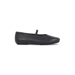 Calvin Klein Strap Ballerina Pumps in Black