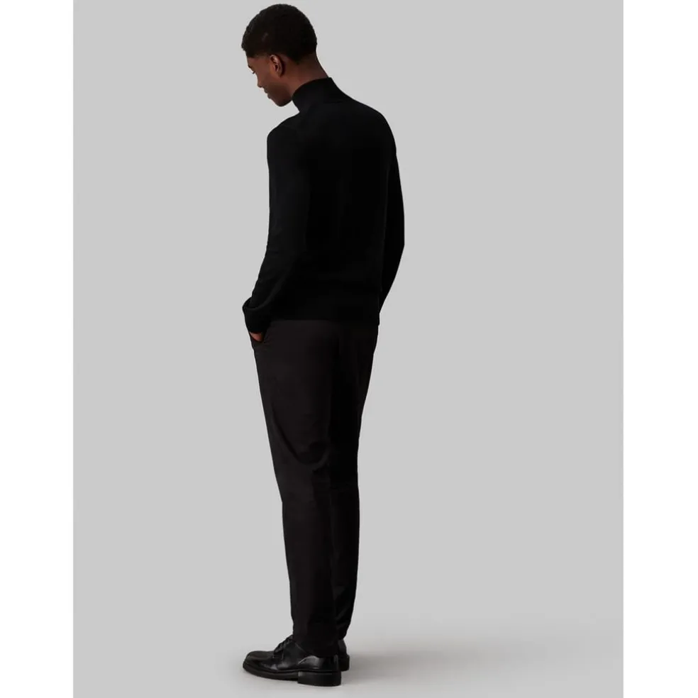 Calvin Klein Zip Sweater in Black