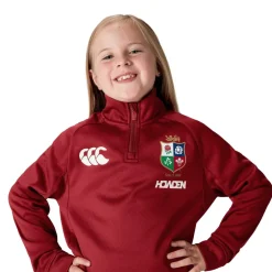 Canterbury British And Irish Lions 2024 Quarter Zip Fleece Juniors in Red