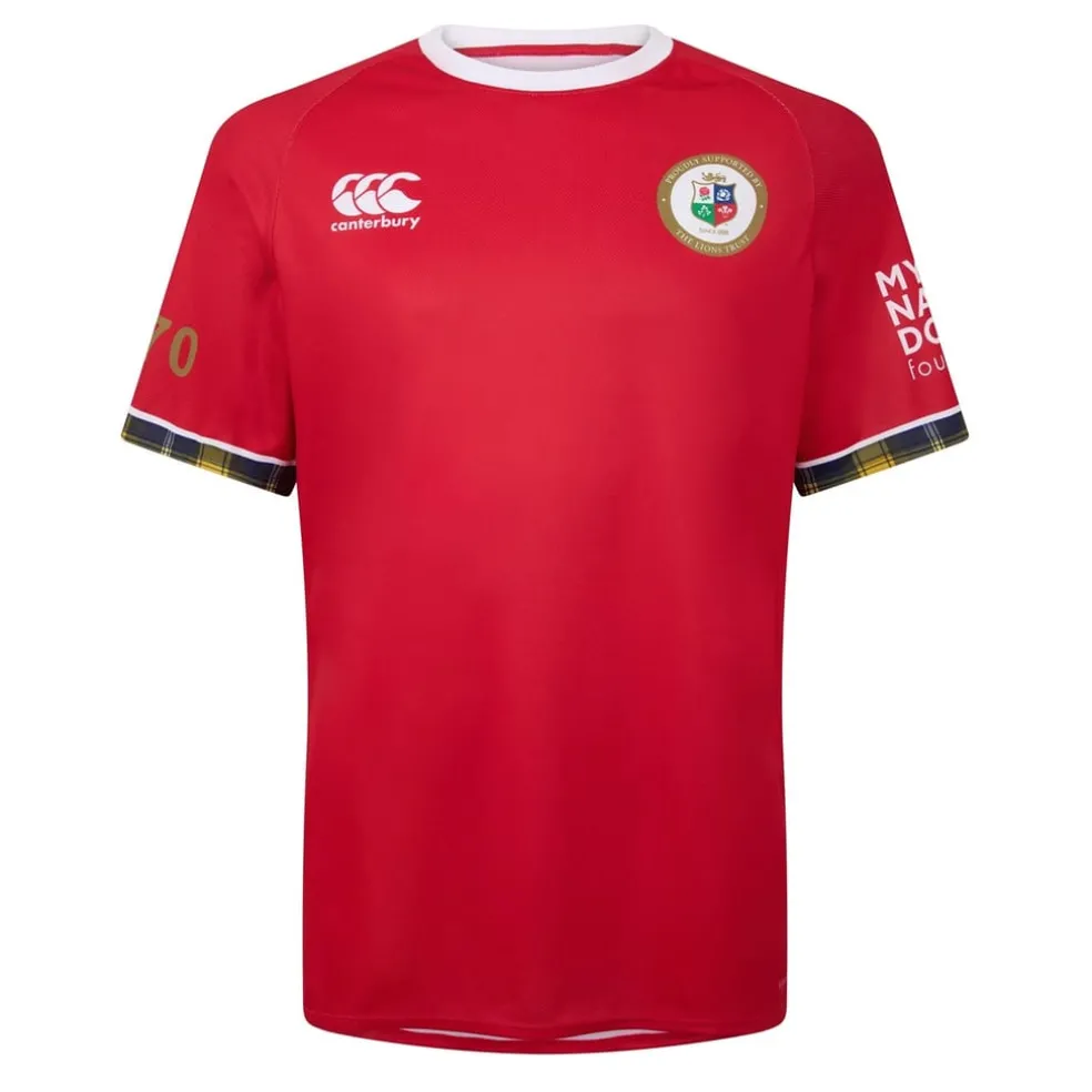 Canterbury Mens British And Irish Lions Shirt 2025 in Red