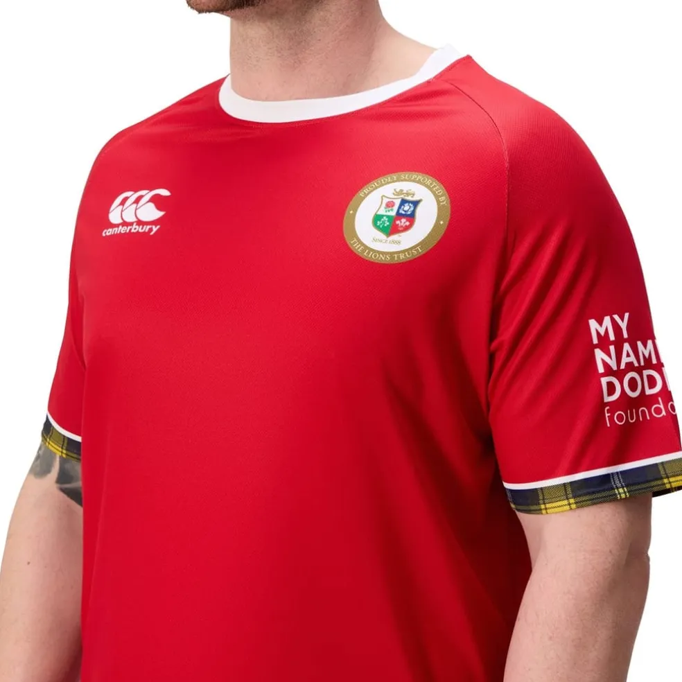 Canterbury Mens British And Irish Lions Shirt 2025 in Red