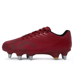Canterbury Mens Stampede Groundbreak Team Soft Ground Rugby Boots in Red