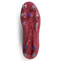 Canterbury Stampede Groundbreak Team Soft Ground Rugby Boots in Red