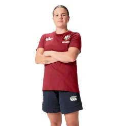 Canterbury Womens British And Irish Lions 2024 Shirt in Red