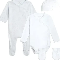 Carrement Beau V Neck Long Sleeve Onesie in White