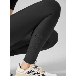 Casall Graphic Athletic Pants in Black