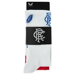 Castore Rangers Away Socks 2022 2023 Juniors in White