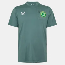 Castore Regular Fit Crew Neck Short Sleeve T-Shirt in Green