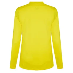 Castore V Neck Long Sleeve Regular Fit T-Shirt in Yellow