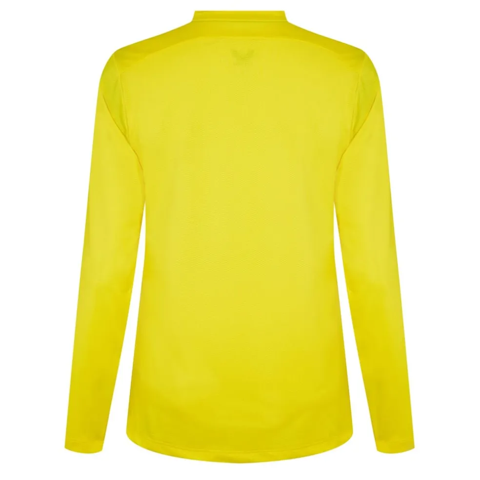 Castore V Neck Long Sleeve Regular Fit T-Shirt in Yellow