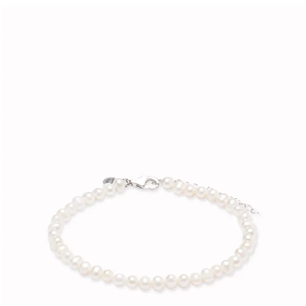 Cernucci Pearl Bead Bracelet in White