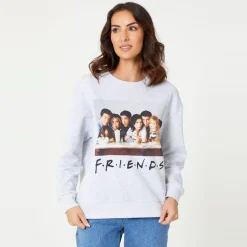 Character Brothers Friends Sweatshirt in Grey