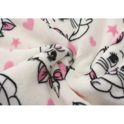 Character Cat Graphic Hooded Dressing Gown in Pink