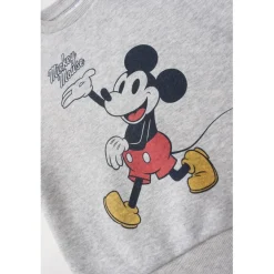 Character Mickey Mouse Crew Neck Sweatshirt in Grey