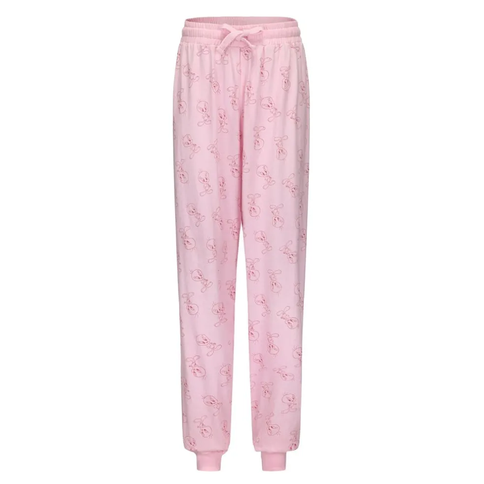 Character Womens Short Sleeve Pyjama Set in Pink