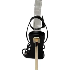 Chic Cross Strp Sndl in Black