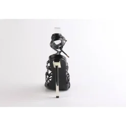 Chic Knt Leg Ti Sndl in Black