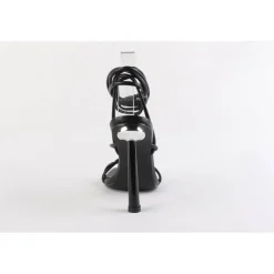 Chic Strp Tie Sndl in Black